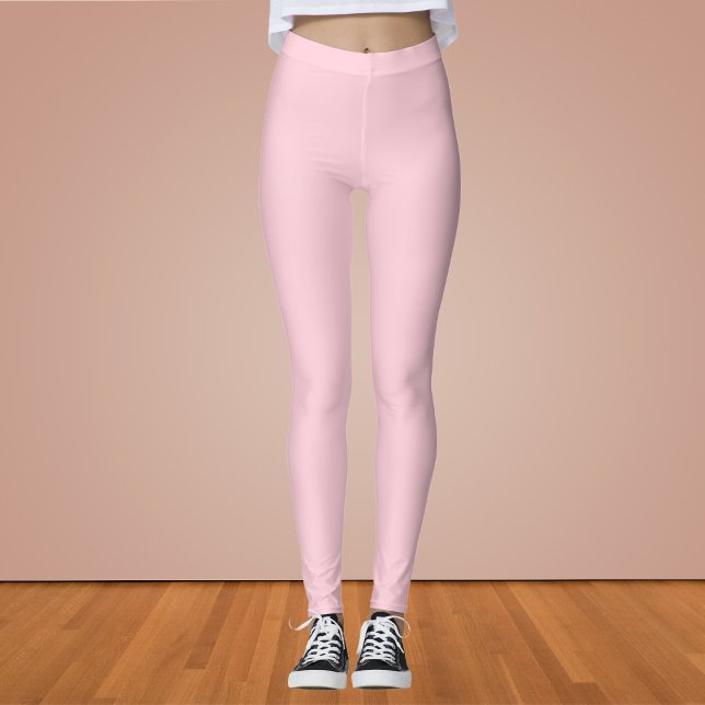 Millenniehaltig Rosa Solid Färg Leggings (Skapare uppladdad)