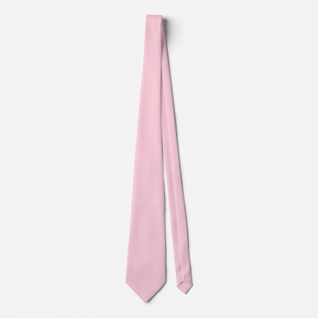 Millenniehaltig Rosa Solid Färg Slips (Framsida)