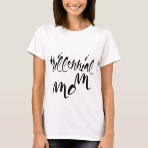 Millennietal Mamma Typography Celebrity Stil T Shirt