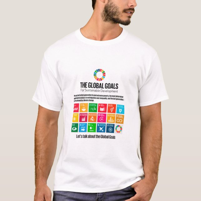 Millennieutvecklingsmålen Agenda 2030 T Shirt (Framsida)