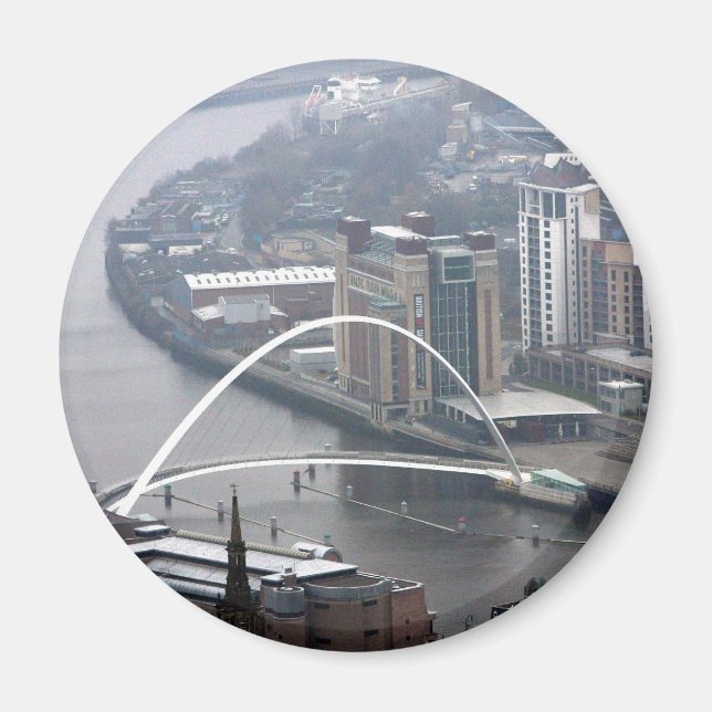 Millennium Bridge Newcastle on Tyne Magnet (Framsidan)