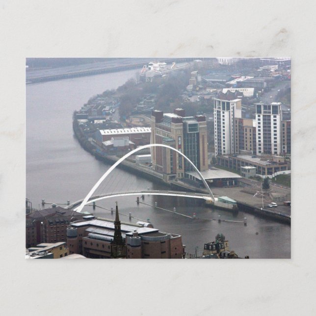 Millennium Bridge Newcastle on Tyne Vykort (Framsida)