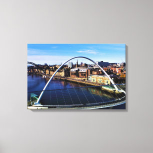 Millennium Bridge Newcastle UK Photo Canvastryck
