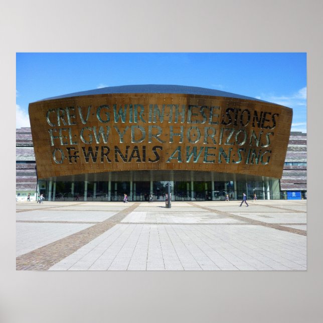 Millennium Center, Cardiff, Wales Poster (Framsidan)
