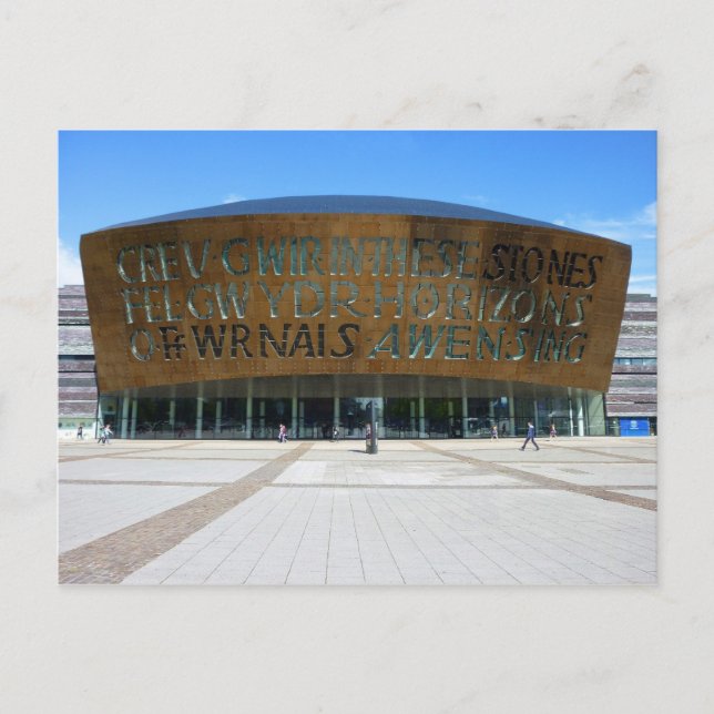 Millennium Center, Cardiff, Wales Vykort (Framsida)