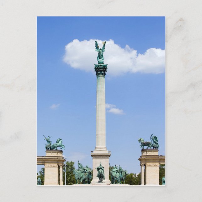 Millennium Monument i Budapest Vykort (Framsida)