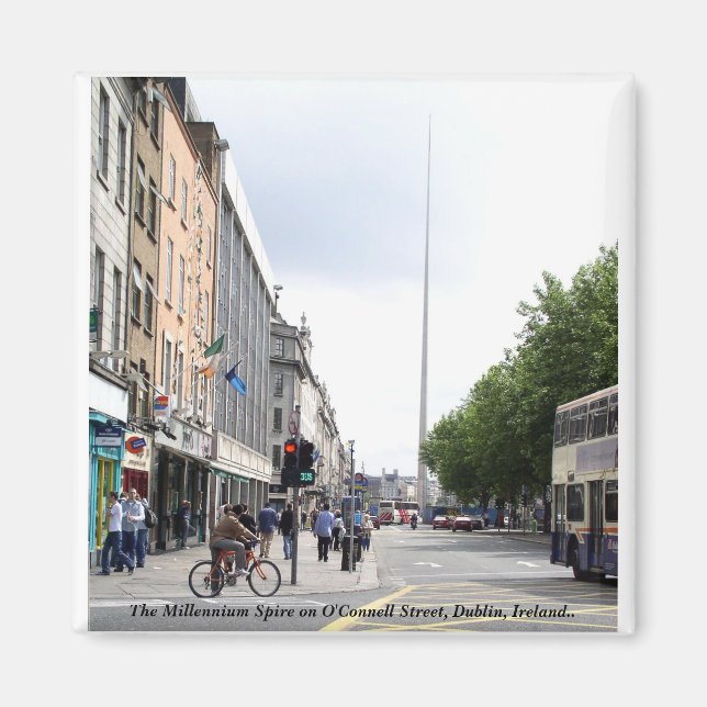 Millennium Spire, Dublin City Ireland Magnet (Framsidan)