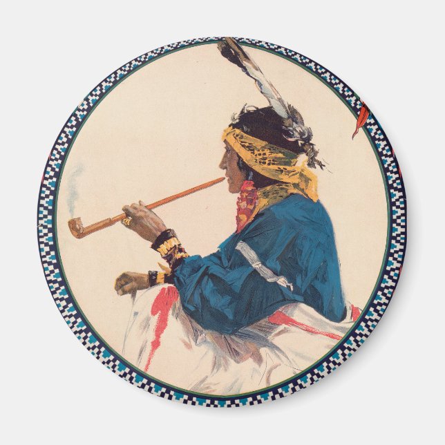 Miller Bros. 101 Ranch, Vilda western Circus Poste Magnet (Framsidan)