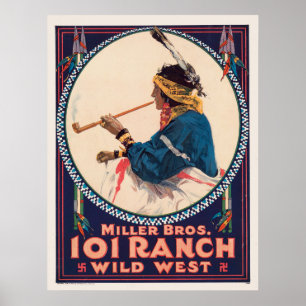Miller Bros. 101 Ranch, Vilda western Circus Poste Poster