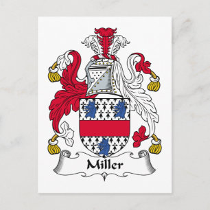 Miller Familjevapen Vykort