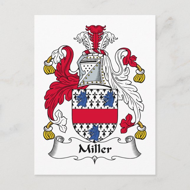 Miller Familjevapen Vykort (Framsida)