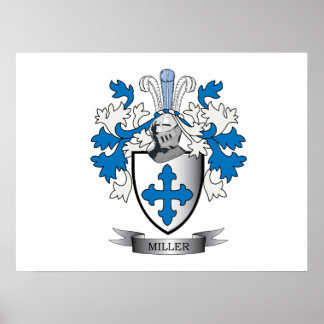 Miller Family Crest Jackar av Arm Poster