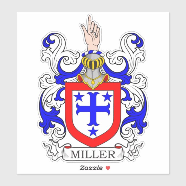 Miller Family Crest Klistermärken (Ark)