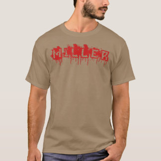 Miller First Namn Halloween Costume Personlig T Shirt