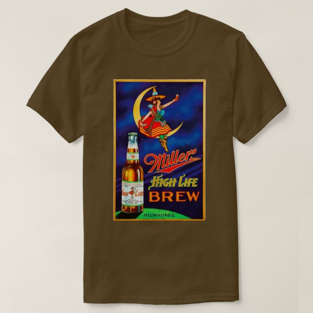 Miller High Life Brew T T Shirt (Design framsida)