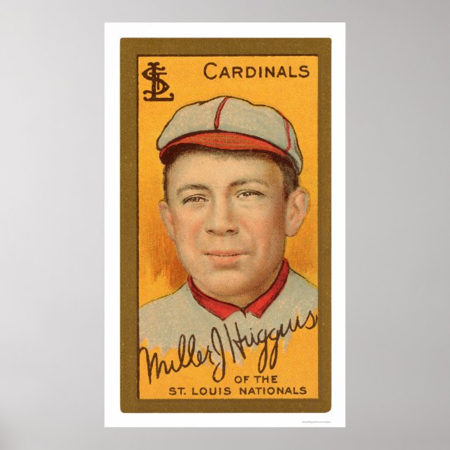 Miller Huggins Cardinals Baseball 1911 Poster (Framsidan)