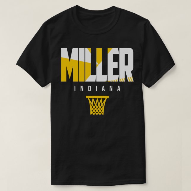 Miller Indiana Basketball T Shirt (Design framsida)