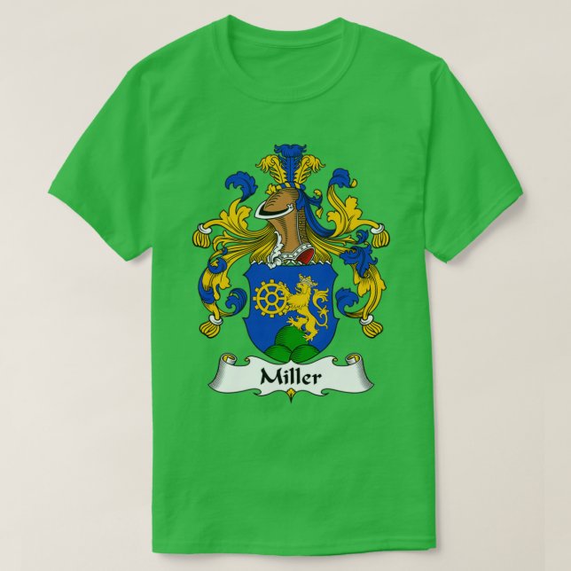 Miller Jackar Arm Family Crest T Shirt (Design framsida)
