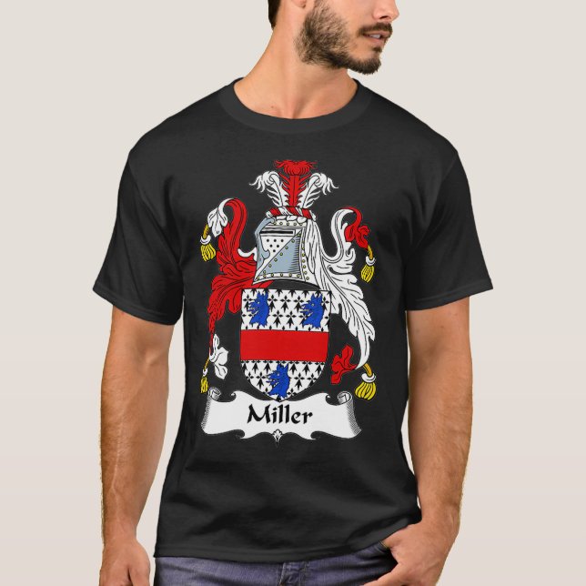 Miller Jackar Arm Family Crest T Shirt (Framsida)
