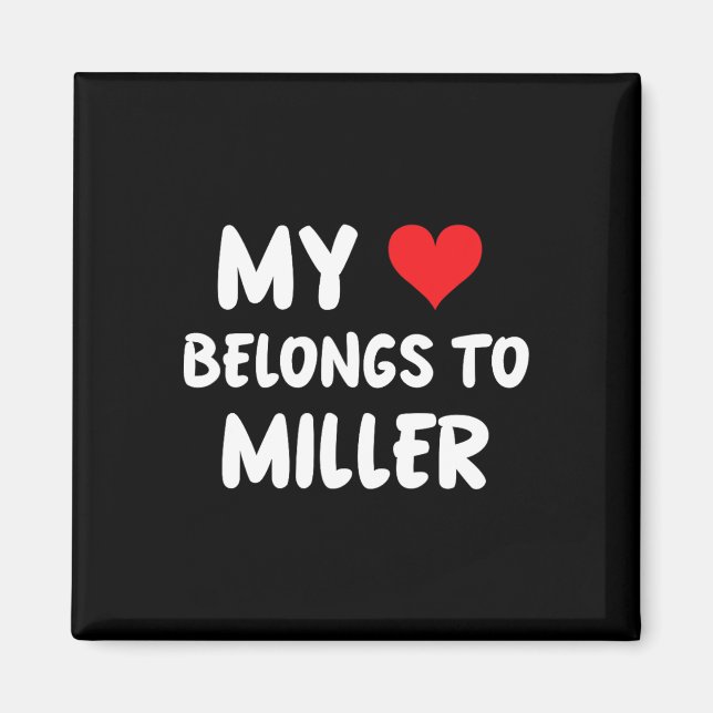 Miller - Mitt hjärta tillhör Miller - Kärlek  Magnet (Framsidan)