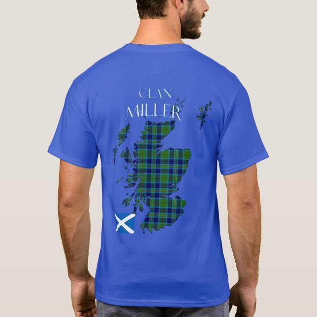 Miller Scottish Klan Tartan Scotland T Shirt (Baksida)