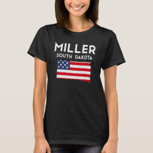 Miller South Dakota USA State America Travel South T Shirt