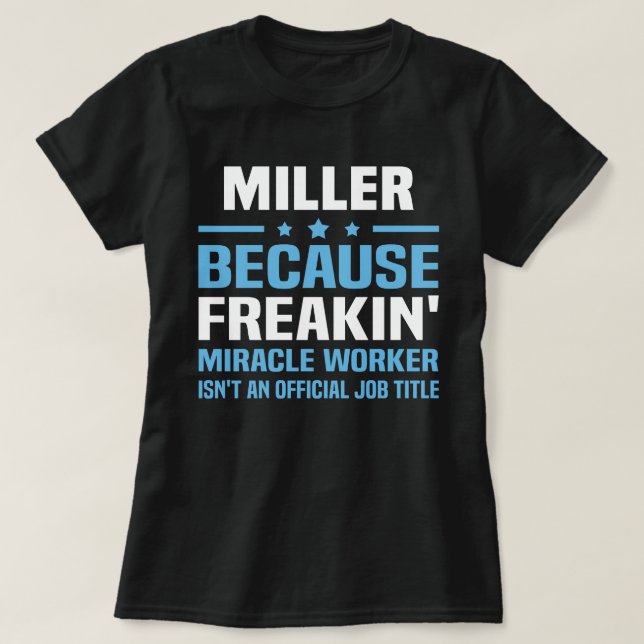 Miller T Shirt (Design framsida)