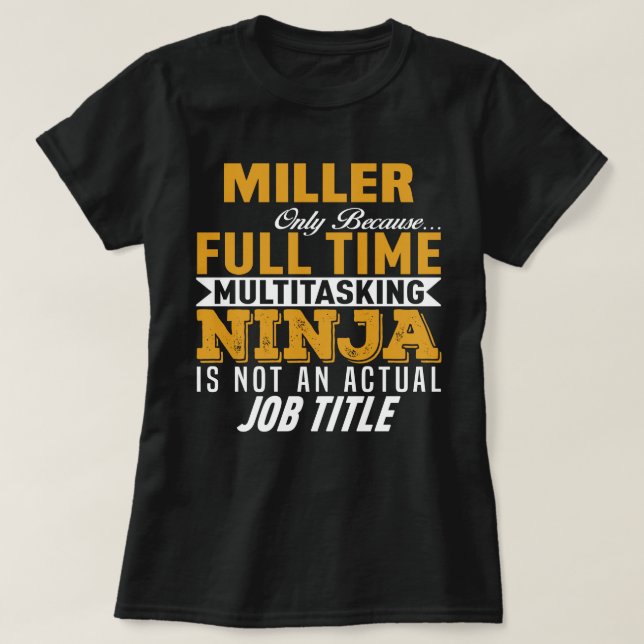 Miller T Shirt (Design framsida)