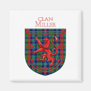 Miller Tartan Scottish Play Lejon Rampant Magnet