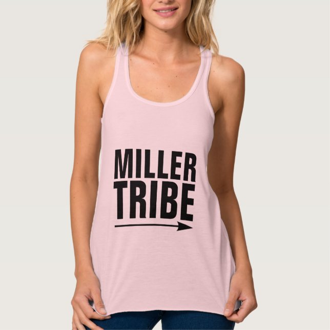 MILLER TRIBE T-Shirts Tees Linne Med Racerback (Framsida)
