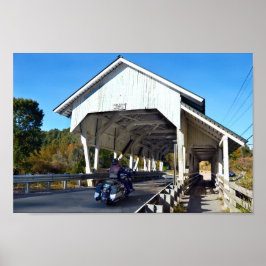 Millers Springa Covered Bridge, Lyndon, Vermont Poster