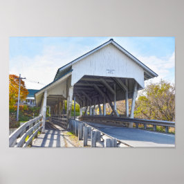 Millers Springa Covered Bridge, Lyndon, Vermont Poster