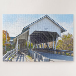 Millers Springa Covered Bridge, Lyndon, Vermont Pussel