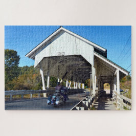 Millers Springa Covered Bridge, Lyndon, Vermont Pussel