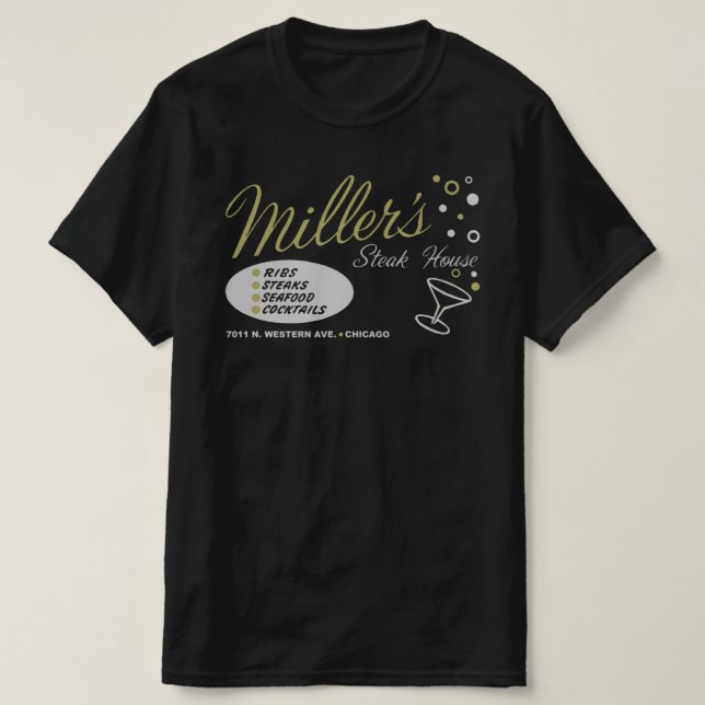 Miller's Steak House, Chicago, Illinois T Shirt (Design framsida)