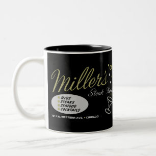 Miller's Steak House, Chicago, Illinois Två-Tonad Mugg