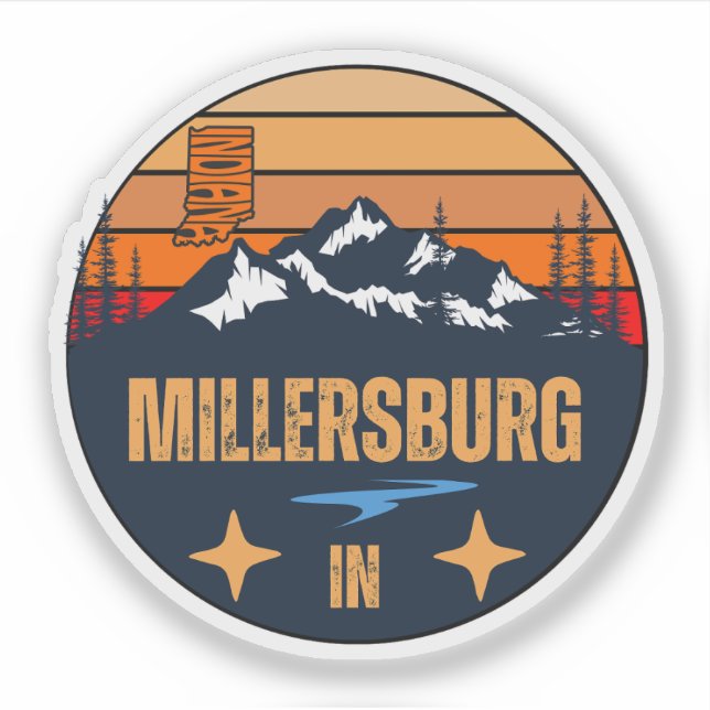 Millersburg, Indiana Klistermärken (Framsida)