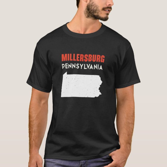 Millersburg Pennsylvania USA State America Travel T Shirt (Framsida)