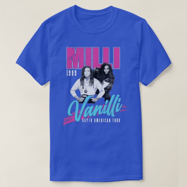 Milli Vanilli-konserten 1989 T Shirt (Design framsida)