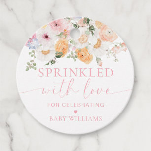 Millie Blommigt Baby Shower Sprinkled with Kärlek Gåvor Etiketter
