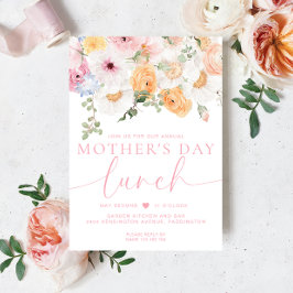 Millie Blommigt Mors dag Lunch Inbjudningar