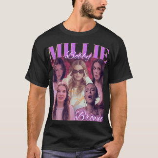 Millie Bobby Brown Aesthetic Collage  T Shirt