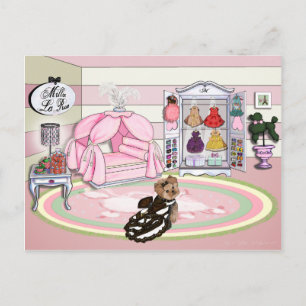 Millie LaRue Fransk Bedroom Vykort