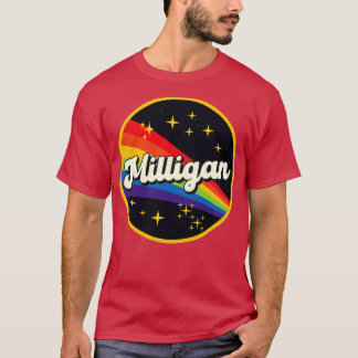 Milligan Rainbow i Space Vintage Stil T Shirt