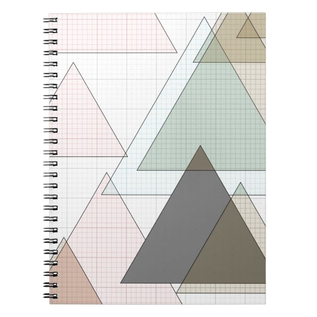 Millimeterpapier Dreiecke graph paper Anteckningsbok Med Spiral (Framsidan)