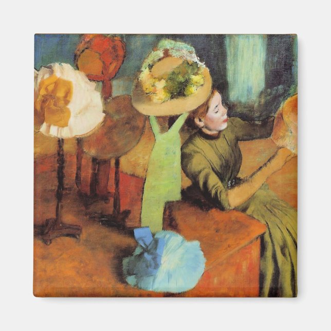 Millinery Shop av Edgar Degas. Magnet (Framsidan)