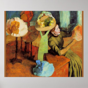 Millinery Shop av Edgar Degas Poster