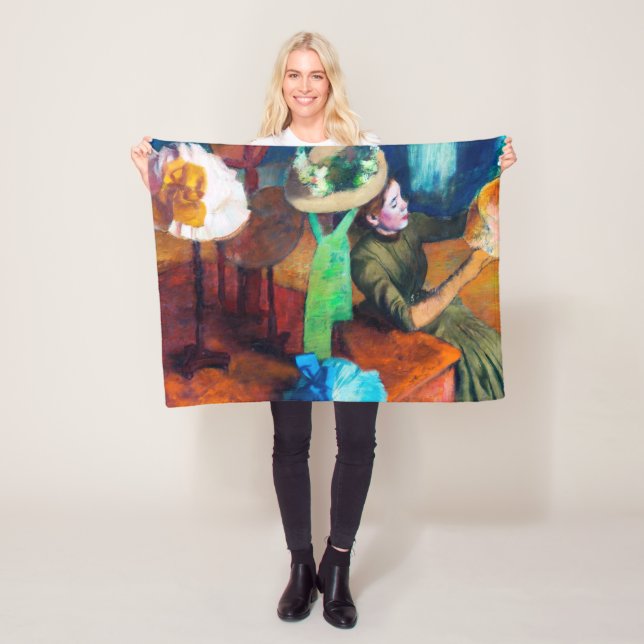 Millinery Shop, Edgar Degas Fleecefilt (På plats)