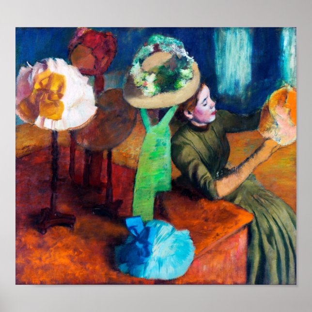 Millinery Shop, Edgar Degas Poster (Framsidan)