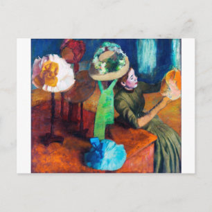 Millinery Shop, Edgar Degas Vykort